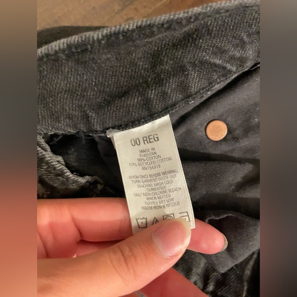 Aeropostale 90’s Baggy Jeans Black - Picture 2 of 5